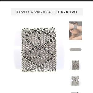 SG LIQUID METAL B10-N CHROME FINISH BRACELET BY SERGIO GUTIERREZ